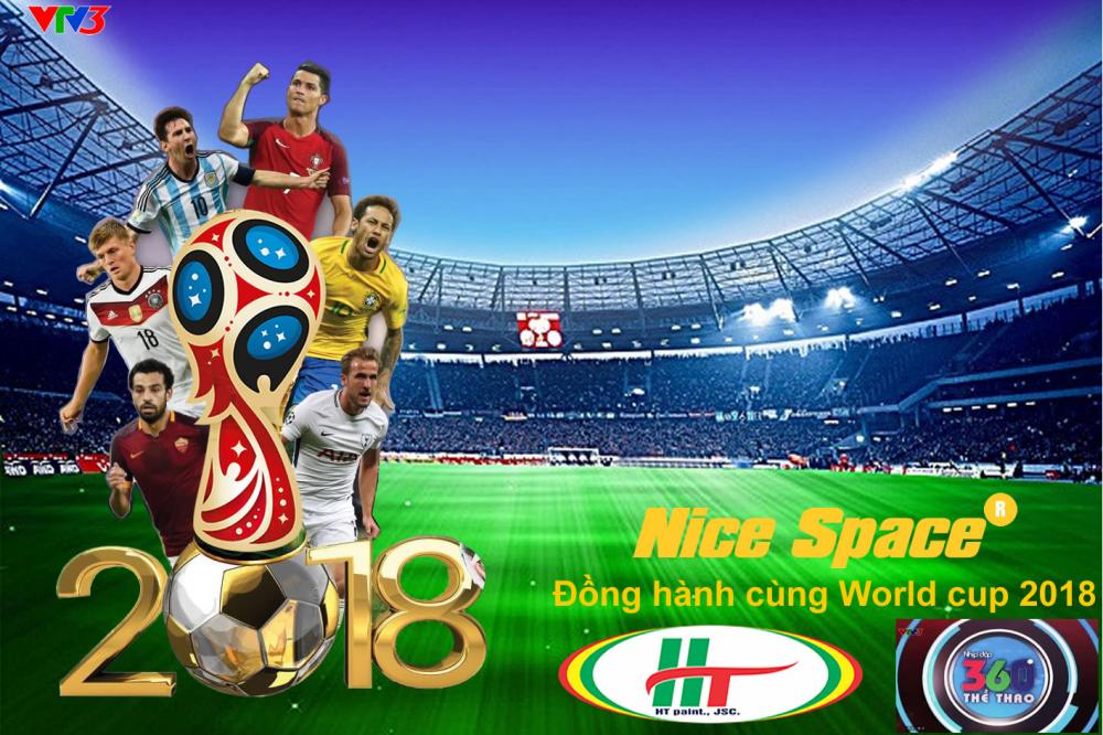 Hãng sơn Nice Space - Đồng hành cùng World Cup 2018