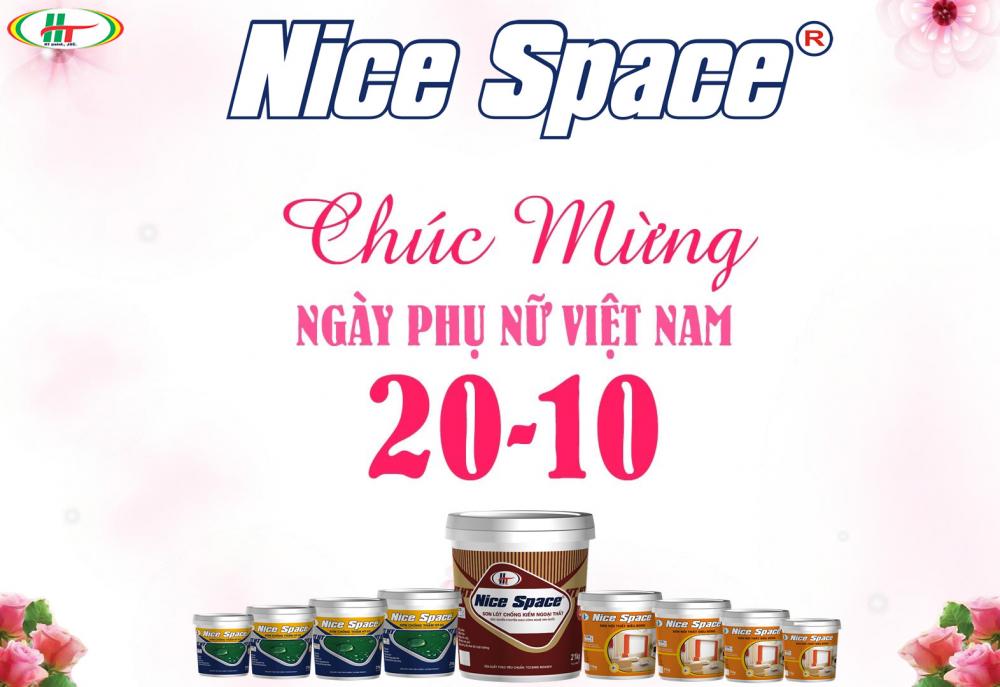 Sơn Nice space Chúc mừng ngày phụ nữ Việt Nam 20/10/2018