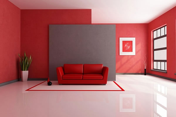 Cách sử dụng màu đỏ hiệu quả trong thiết kế nội thất