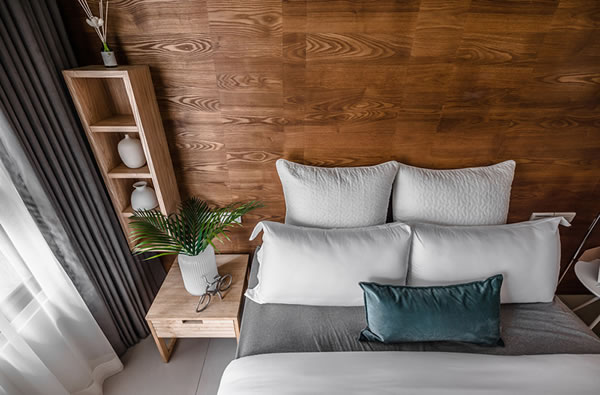 Không gian lý tưởng với sự kết hợp nội thất gỗ sang trọng