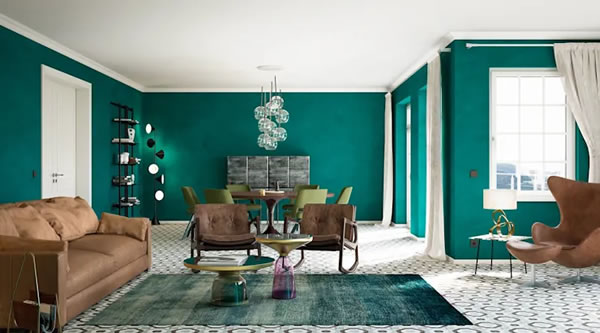 Những màu sơn nội thất mang đến vẻ đẹp riêng cho không gian nhà
